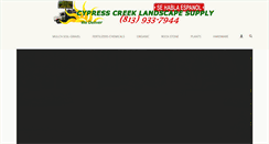 Desktop Screenshot of cypresscreeklandscapesupply.com