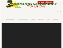 Tablet Screenshot of cypresscreeklandscapesupply.com